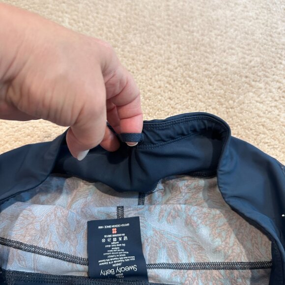 Sweaty Betty Leggings Running Tights Dark Green Botanical Print Active Gym XLP - Picture 10 of 13